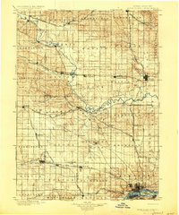 1901 Map of Rock Island, 1927 Print