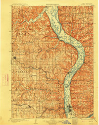 1903 Map of Waukon, 1914 Print
