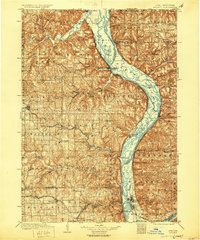 1903 Map of Waukon, 1929 Print