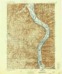 1903 Map of Waukon, 1944 Print