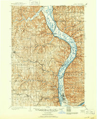 1903 Map of Waukon, 1950 Print