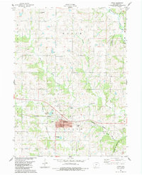 Download a high-resolution, GPS-compatible USGS topo map for Afton, IA (1984 edition)