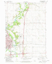 preview thumbnail of historical topo map of Story County, IA in 1975