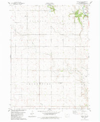 Download a high-resolution, GPS-compatible USGS topo map for Bagley NW, IA (1983 edition)
