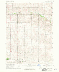 1968 Map of Barnes City, 1970 Print
