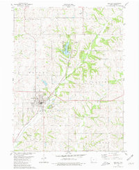 preview thumbnail of historical topo map of Bedford, IA in 1980