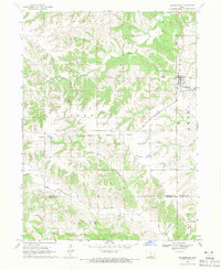 Download a high-resolution, GPS-compatible USGS topo map for Blakesburg, IA (1971 edition)