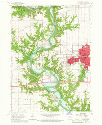 1965 Map of Boone, IA, 1966 Print