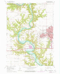 Download a high-resolution, GPS-compatible USGS topo map for Boone West, IA (1977 edition)