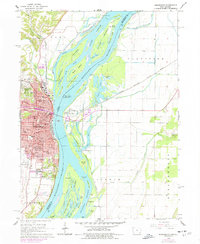 preview thumbnail of historical topo map of Burlington, IA in 1964