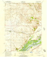 Download a high-resolution, GPS-compatible USGS topo map for Camanche, IA (1957 edition)