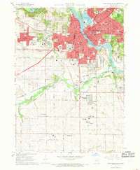 1967 Map of Cedar Rapids, IA, 1969 Print