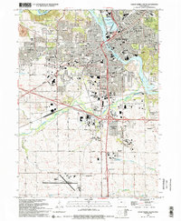 Download a high-resolution, GPS-compatible USGS topo map for Cedar Rapids South, IA (1994 edition)
