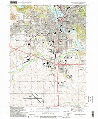 Download a high-resolution, GPS-compatible USGS topo map for Cedar%20Rapids%20South, IA (1994 edition)