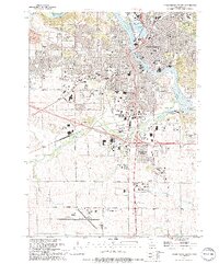 preview thumbnail of historical topo map of Linn County, IA in 1994