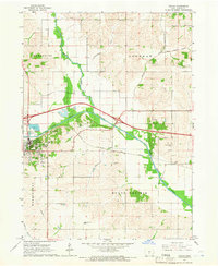 1965 Map of Jasper County, IA, 1966 Print