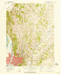 Download a high-resolution, GPS-compatible USGS topo map for Council Bluffs North, IA (1958 edition)