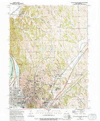Download a high-resolution, GPS-compatible USGS topo map for Council Bluffs North, IA (1994 edition)