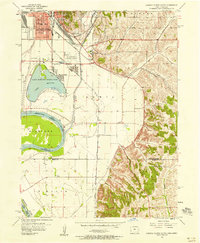 Download a high-resolution, GPS-compatible USGS topo map for Council Bluffs South, IA (1958 edition)