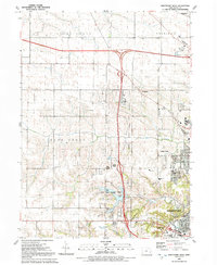 preview thumbnail of historical topo map of Scott County, IA in 1991