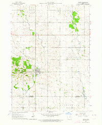 1963 Map of Denver, IA, 1964 Print
