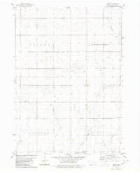 preview thumbnail of historical topo map of Palo Alto County, IA in 1980