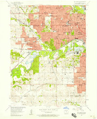 Download a high-resolution, GPS-compatible USGS topo map for Des Moines SW, IA (1958 edition)