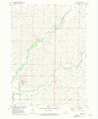 historical topo map of Doon, IA in 1971