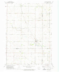 1972 Map of Franklin County, IA, 1975 Print