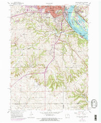 preview thumbnail of historical topo map of Dubuque County, IA in 1955