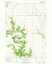 preview thumbnail of historical topo map of Webster County, IA in 1965