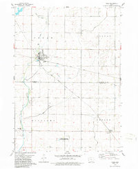 1979 Map of Fonda, 1986 Print