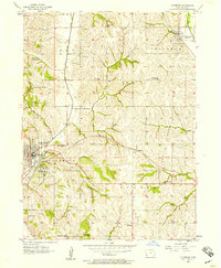 Download a high-resolution, GPS-compatible USGS topo map for Glenwood, IA (1957 edition)