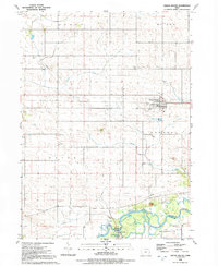 Download a high-resolution, GPS-compatible USGS topo map for Grand Mound, IA (1992 edition)