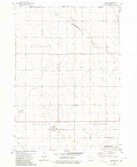 Download a high-resolution, GPS-compatible USGS topo map for Gruver, IA (1980 edition)