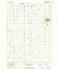 Download a high-resolution, GPS-compatible USGS topo map for Hanford, IA (1966 edition)