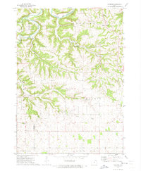 Download a high-resolution, GPS-compatible USGS topo map for Hanover, IA (1973 edition)