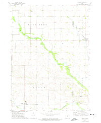 Download a high-resolution, GPS-compatible USGS topo map for Hansell, IA (1975 edition)