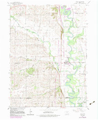 Download a high-resolution, GPS-compatible USGS topo map for Hills, IA (1983 edition)