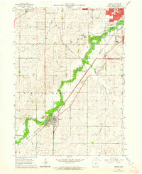 Download a high-resolution, GPS-compatible USGS topo map for Hudson, IA (1964 edition)
