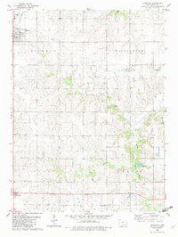 preview thumbnail of historical topo map of Humeston, IA in 1982