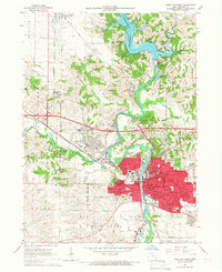 Download a high-resolution, GPS-compatible USGS topo map for Iowa City West, IA (1967 edition)