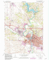 Download a high-resolution, GPS-compatible USGS topo map for Iowa City West, IA (1983 edition)