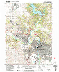 Download a high-resolution, GPS-compatible USGS topo map for Iowa City West, IA (1994 edition)