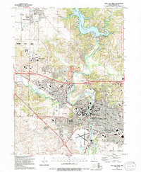 Download a high-resolution, GPS-compatible USGS topo map for Iowa%20City%20West, IA (1994 edition)