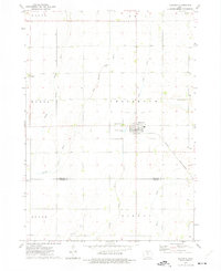 1972 Map of Kanawha, IA, 1975 Print