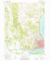 preview thumbnail of historical topo map of Keokuk, IA in 1964