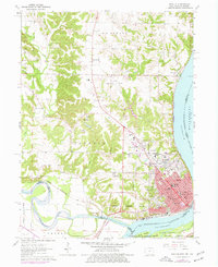 Download a high-resolution, GPS-compatible USGS topo map for Keokuk, IA (1977 edition)