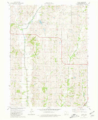Download a high-resolution, GPS-compatible USGS topo map for Ladoga, IA (1981 edition)