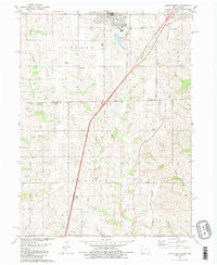 Download a high-resolution, GPS-compatible USGS topo map for Lamoni South, IA (1981 edition)